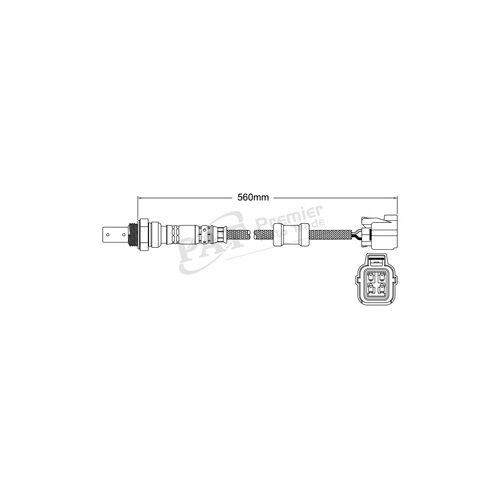 Denso Pre-cat Converter Oxygen Sensor 4 Wire 560mm Pre-cat Converter EGO-113