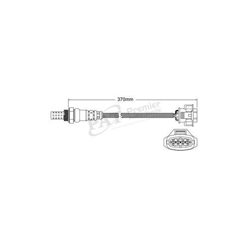 Bosch Post-cat Converter Oxygen Sensor Post-cat Converter 4 Wire 370mm EGO-135