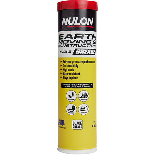 Nulon Earth Moving and Construction NLGI 2 Grease 450G Cartridge (EMCG-C)