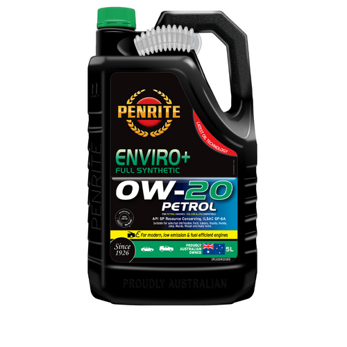 Penrite Enviro+ 0W-20 Full Synthetic Engine Oil 5L EPLUS0W20005