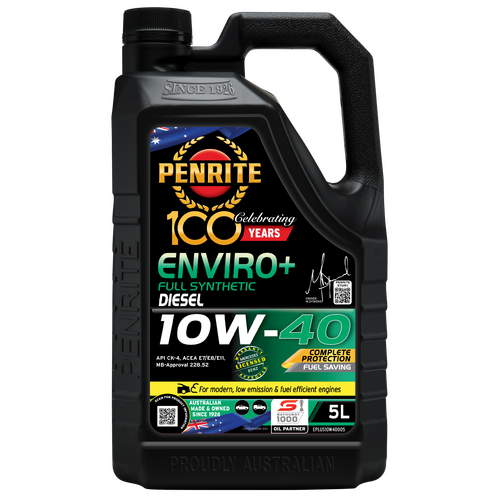 Penrite 10W-40 Full Synthetic Diesel Engine Oil - 5L (EPLUS10W40005)