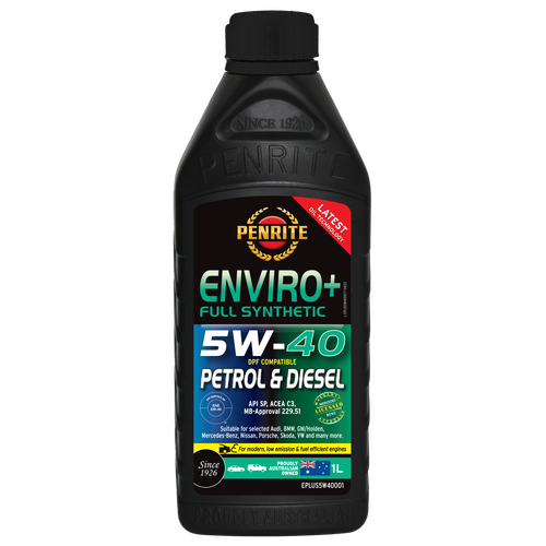 Penrite Enviro + Full Synthetic Engine Oil 1l 5w40 EPLUS5W40001