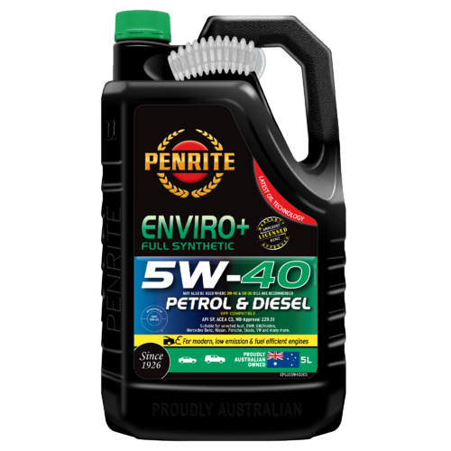 PENRITE  Enviro + Full Synthetic Engine Oil  5L 5w40 EPLUS5W40005  