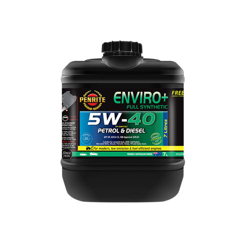 Penrite Enviro + Full Synthetic Engine Oil  7l 5w40 EPLUS5W40007 