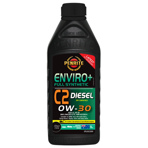 Penrite Enviro+ C2 Full Synthetic Engine Oil  1l 0w30 EPLUSC2001 