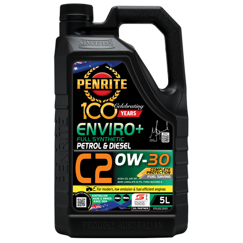 Penrite Enviro+ C2 Full Synthetic Engine Oil  5l 0w30 EPLUSC2005 