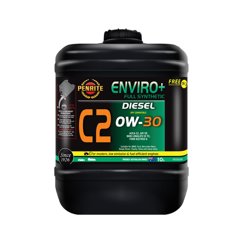 Penrite Enviro+ C2 0W-30 Full Synthetic Engine Oil - 10L (EPLUSC2010)