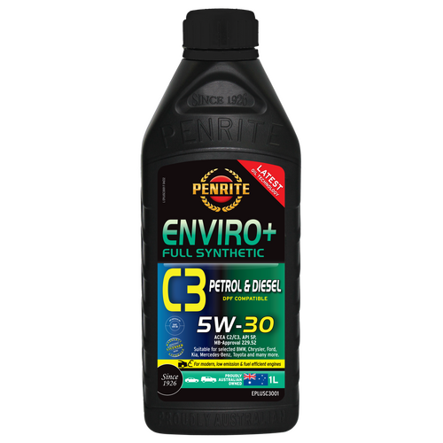 Penrite Enviro+ C3 Full Synthetic Engine Oil  1l 5w30 EPLUSC3001 