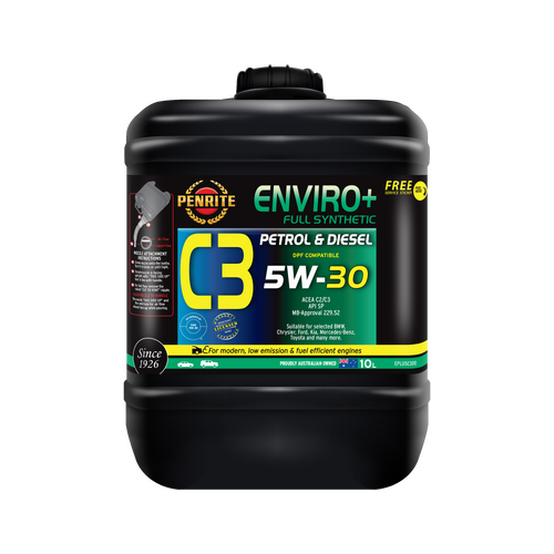 Penrite Enviro+ C3 Full Synthetic Engine Oil  10l 5w30 EPLUSC3010 