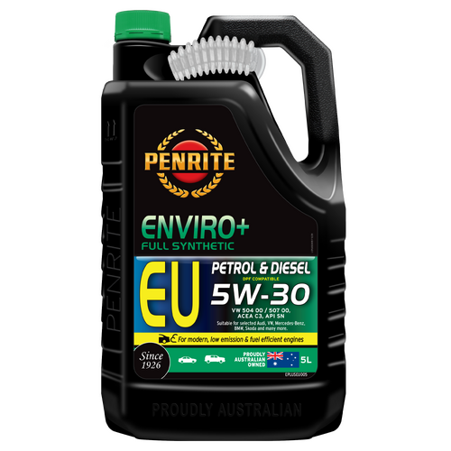 Penrite Enviro+ EU 5W-30 Full Synthetic Petrol & Diesel Engine Oil - 5L (EPLUSEU005)
