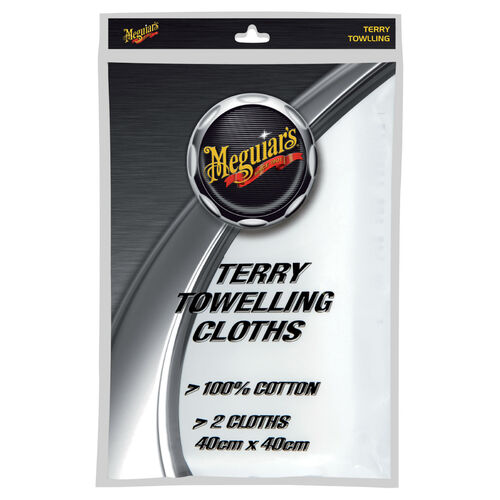 Meguiar's Terry Towelling Cloths 400x400mm - Twin Pack EPTOW