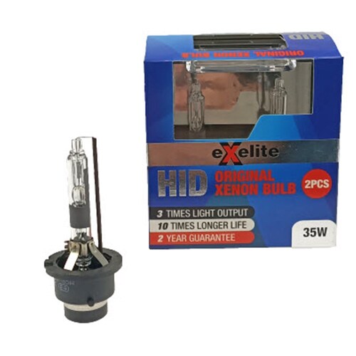 Exelite Hid Headlight Globes Xenon 6000K (2Pc) D2R EXD2R