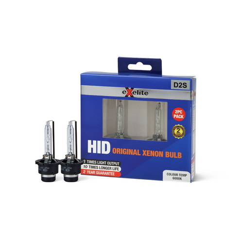 Exelite HID Headlight Globes Xenon 6000K (2Pc) EXD2S
