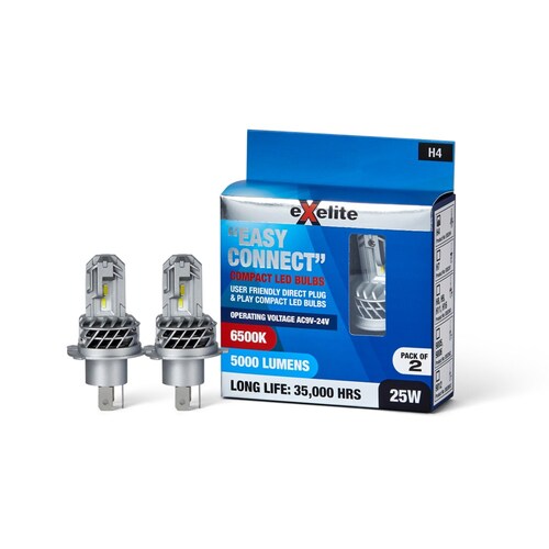 Exelite Led Headlight Conversion Kit - Easy Connect (2Pc) H4 EXECH4