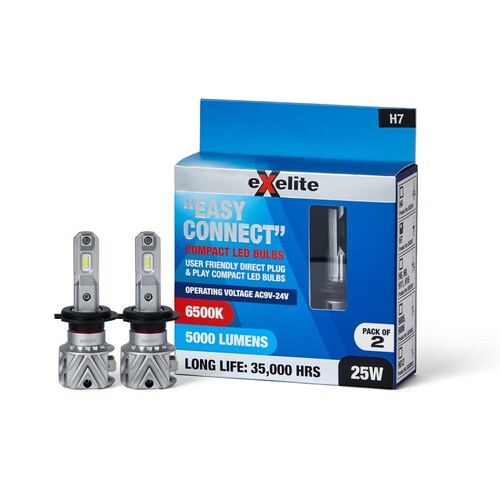 Exelite Led Headlight Conversion Kit - Easy Connect (2Pc) H7 EXECH7