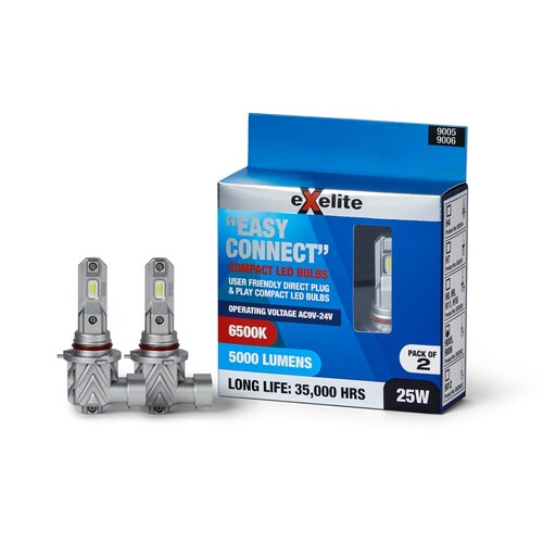 Exelite Led Headlight Conversion Kit - Easy Connect (2Pc) HB3 HB4 EXECHU2
