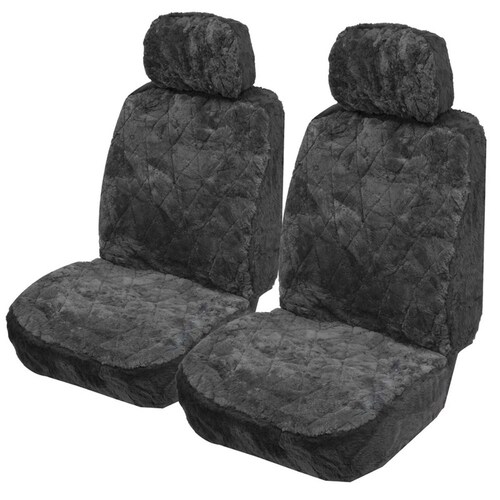 ILANA Explorer Universal Sheepskin Seat Covers Charcoal EXP30DSCHA