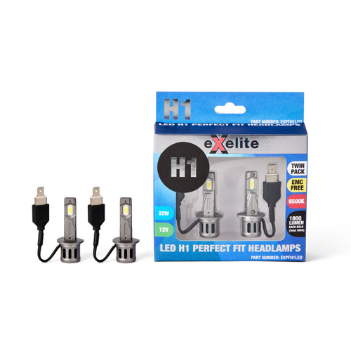 Exelite Perfect Fit H1 LED Globes 22W 6500K (2PC) EXPFH1LED