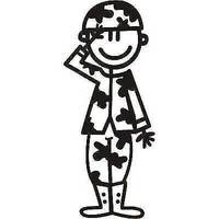 Genuine My Family Sticker - Father in Army Gear