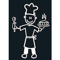 Genuine My Family Sticker - Father Chef Cook