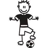 Genuine My Family Sticker - Father with Soccer Ball