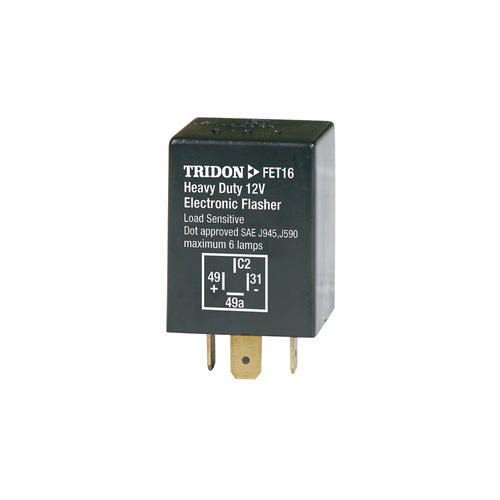 Tridon Flasher Relay Can 12v 4pin FET16