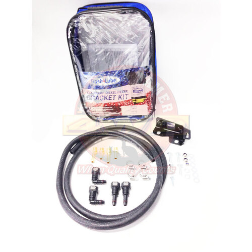 Flashlube Vehicle Specific Bracket Kit to fit Diesel Filter (Filter sold seperately) FLBKT11 suits Isuzu D-Max & MU-X 3.0L 7/2012 -->