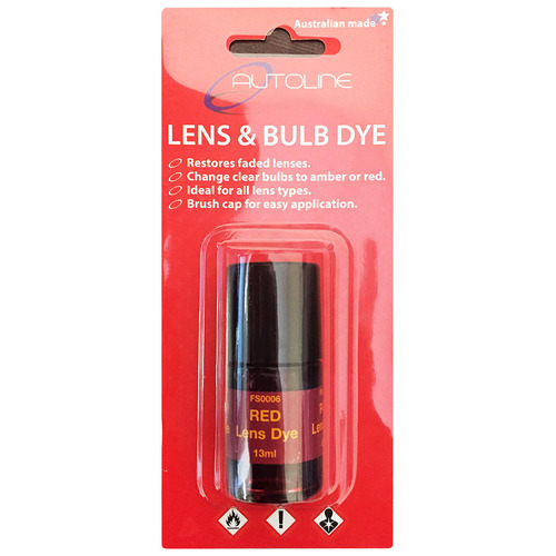 Autoline Lens Dye Red 13mL Brush On FS0006