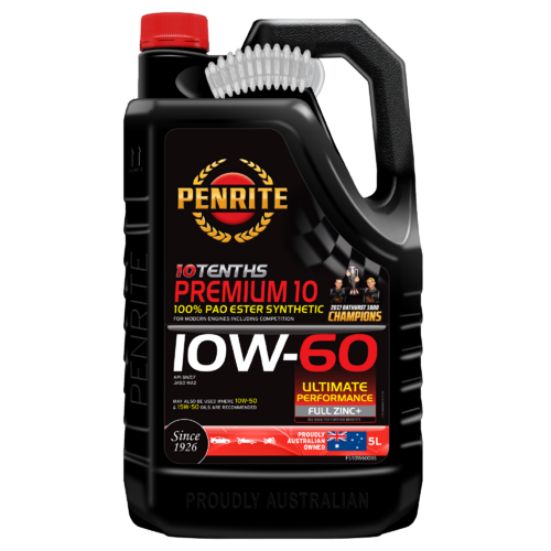 PENRITE  10 Tenths Premium 100% Pao Ester Synthetic Zinc Engine Oil  5L 10w60 FS10W60005  