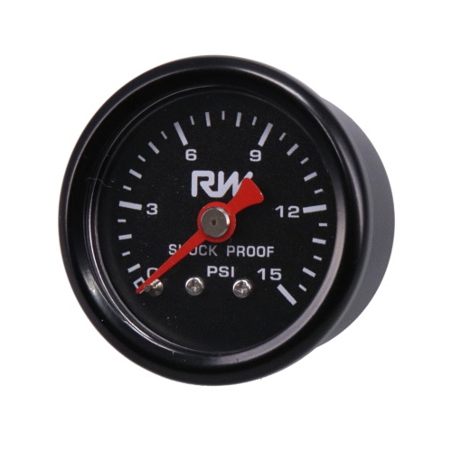 MVP Fuel Pressure Gauge 0-15psi FSA-519BK