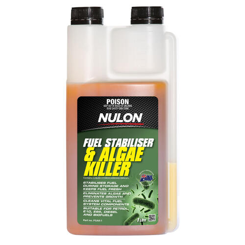 Nulon Fuel Stabiliser & Algae Killer 1 Litre Chamber Bottle FSAK-1