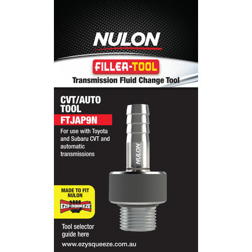 Nulon Filler Tool Suits Ezy-squeeze For Toyota/subaru Cvt/auto (ftjap9n) FTJAP9N