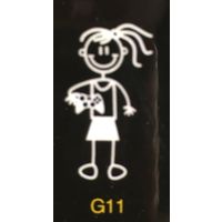 Genuine My Family Sticker - Girl with Xbox Controller