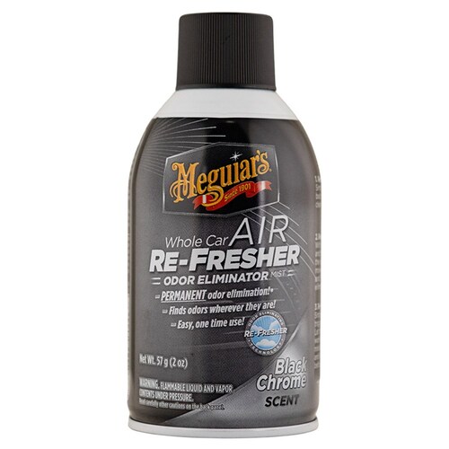 Meguiar's G181302 Air Re-Fresher With Black Chrome Scent 57g Aerosol