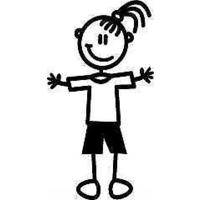 Genuine My Family Sticker - Girl in Plain Clothes