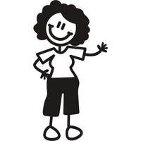 Genuine My Family Sticker - Grandmother In Pants