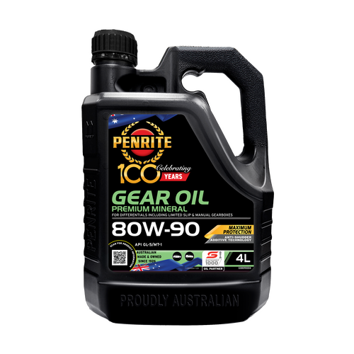 Penrite Gear Oil Mineral For Diff's & Manual Gearboxes  4l 80w90 GO8090004 