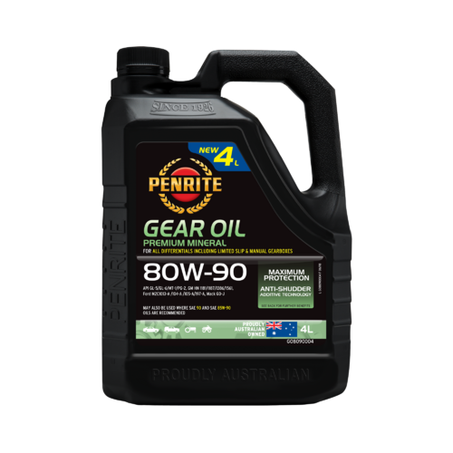 PENRITE  Gear Oil Mineral For Diff's & Manual Gearboxes  4L 80w90 GO8090004  
