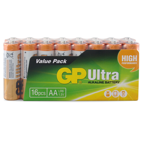 GP Gp Ultra Alkaline Aa Gp Brand - Pack Of 16. GP15AURT16