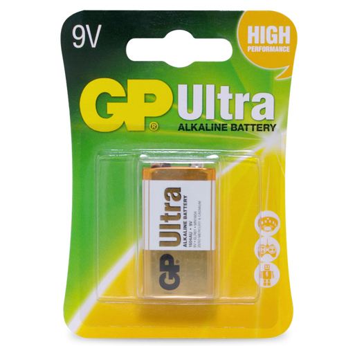 GP Ultra Alkaline 9v Battery (1PK) GP1604AUC1