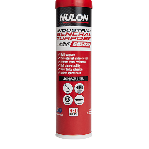 Nulon Industrial General Purpose NLGI 2 Lithium Grease 450G Cartridge (GPIG-C)