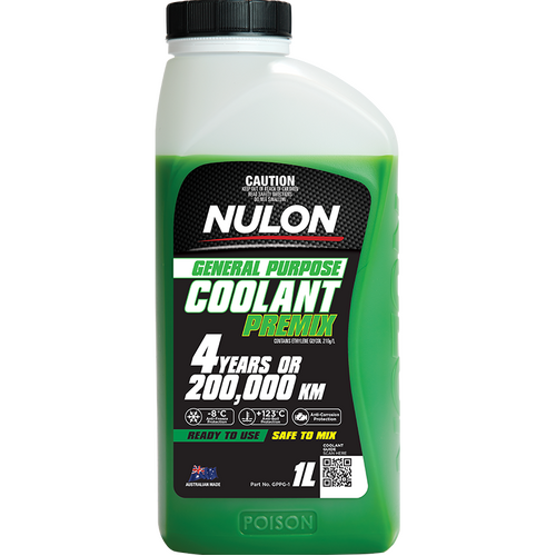 Nulon General Purpose Coolant Premix Green 1L GPPG-1