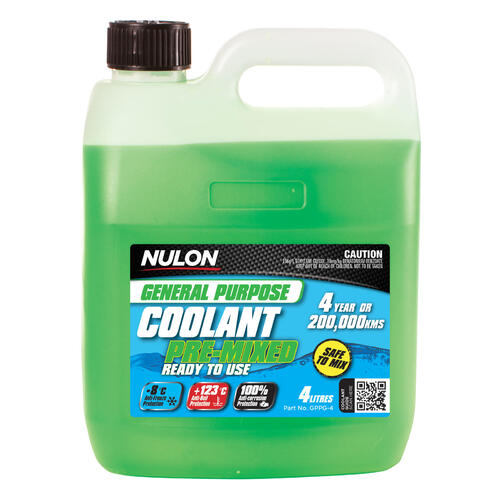 Nulon Green General Purpose Coolant Premix 4 Litre GPPG-4