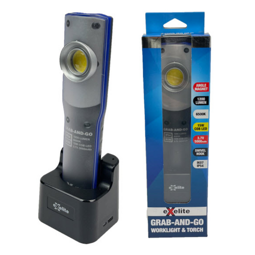Exelite Worklight/Torch With Magnets GRAB-AND-GO