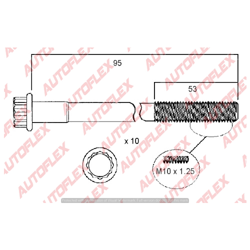 Engine Cylinder Head Bolt Set HB194 HB194