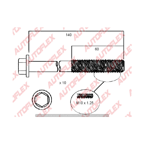 Engine Cylinder Head Bolt Set HB8003 HB8003