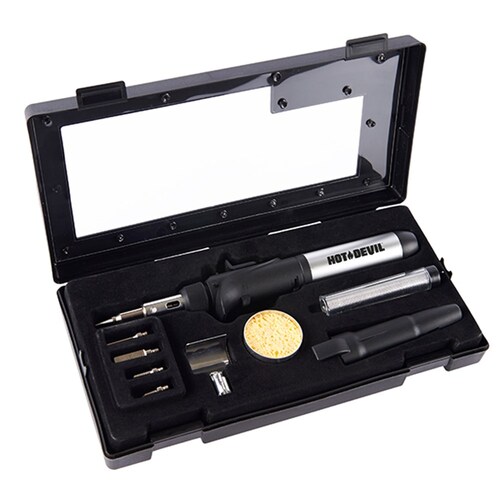 Hot Devil 10 Piece Soldering Iron And Blow Torch Kit HD1971K