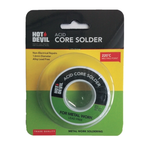 Hot Devil Acid Core Solder (metal Work) HDACS