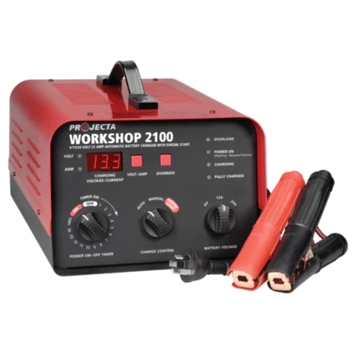 Projecta 6/12/24V 21A Automatic Manual 2 Stage Workshop Battery Charger Engine Start HDBC35