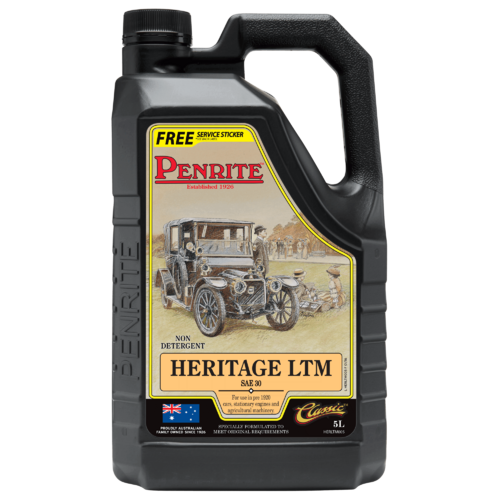 Penrite Heritage Ltm Sae30 Engine Oil For Pre-1920 Engines  5l Sae30 HERLTM005 